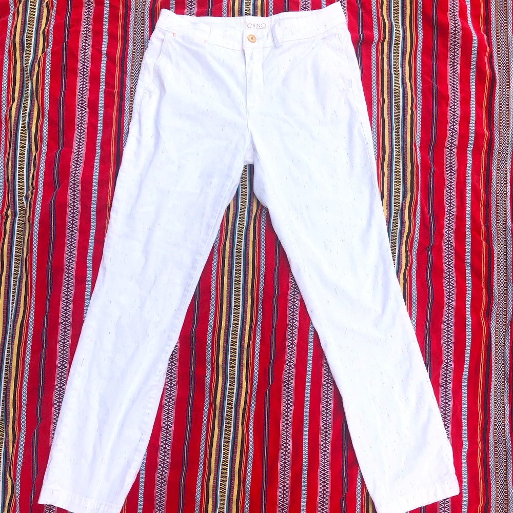 Anthropologie Chino White Jeans!